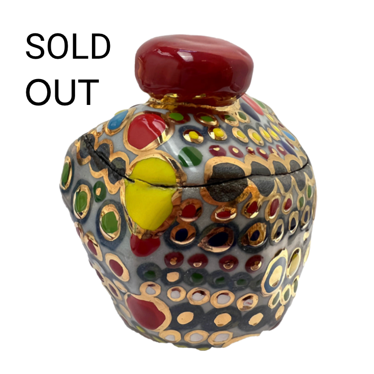 SOLD OUT - Ceramic Polka Dot Box