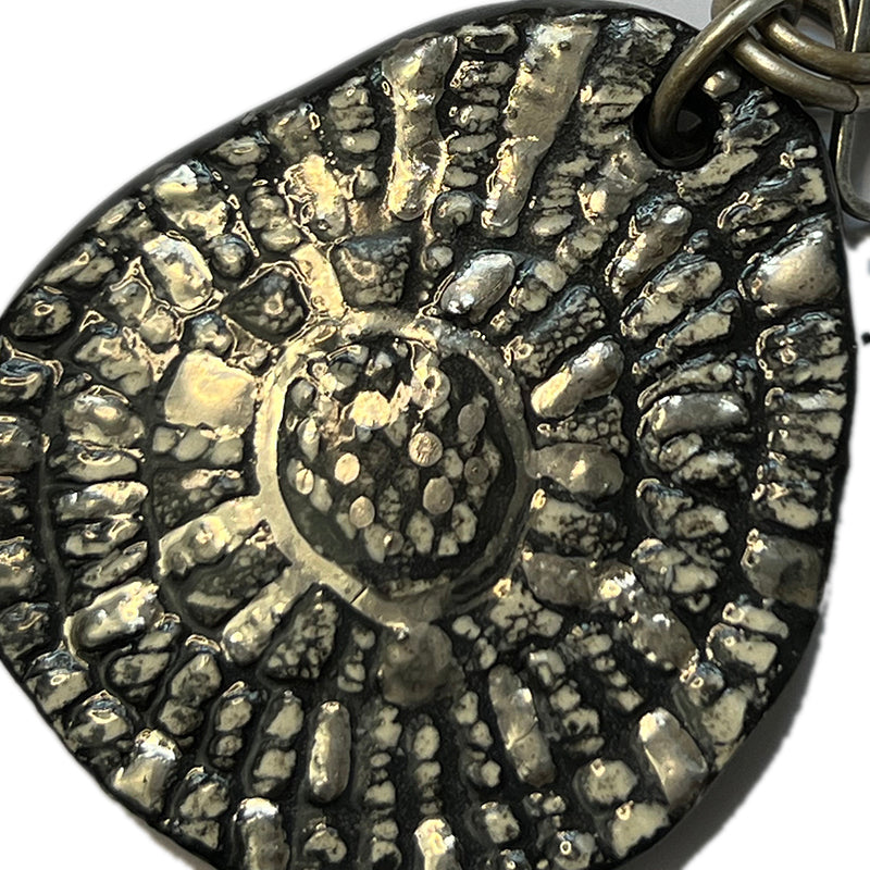 Black & Silver Extra Long Ceramic Necklace