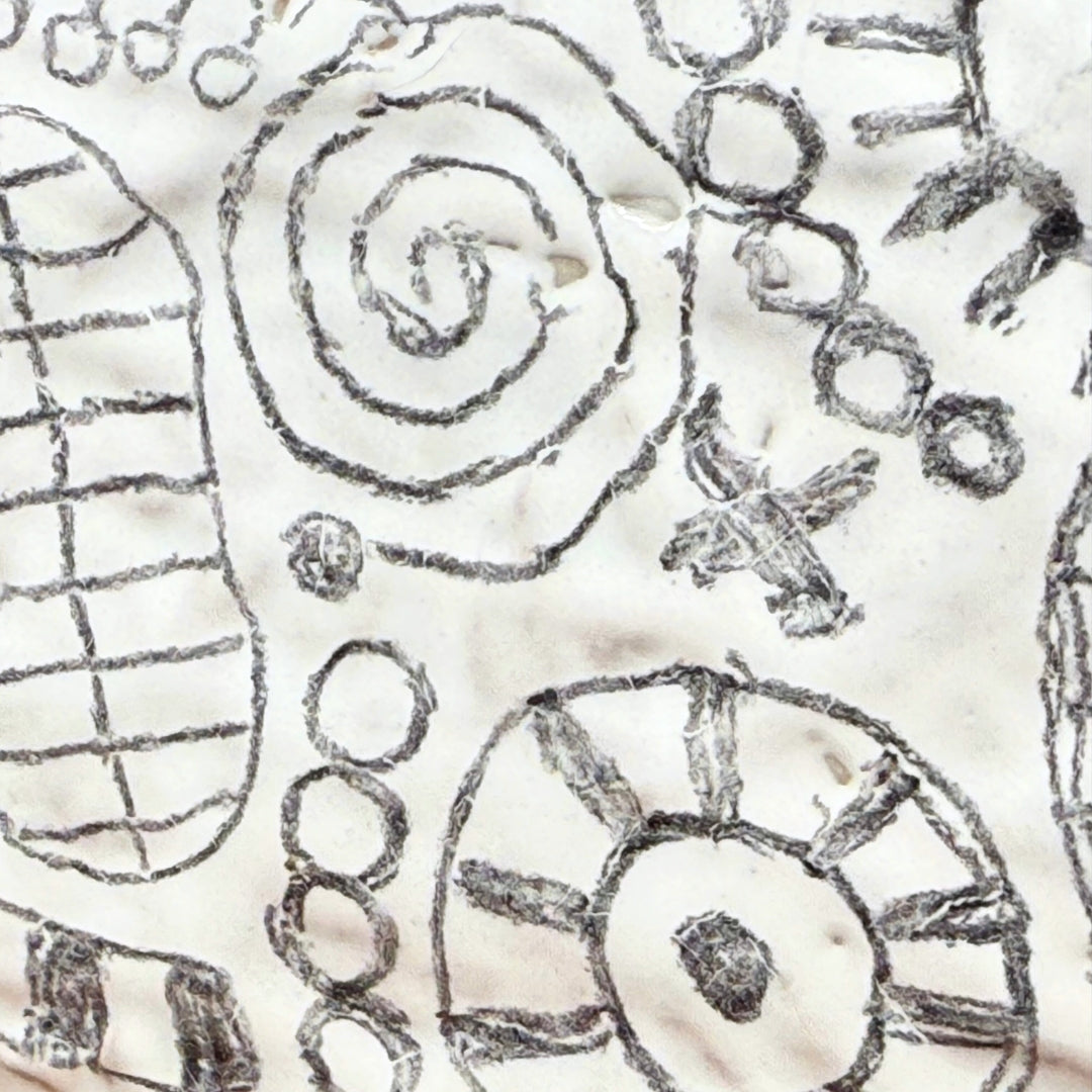 White Abstract Pattern Ceramic Box