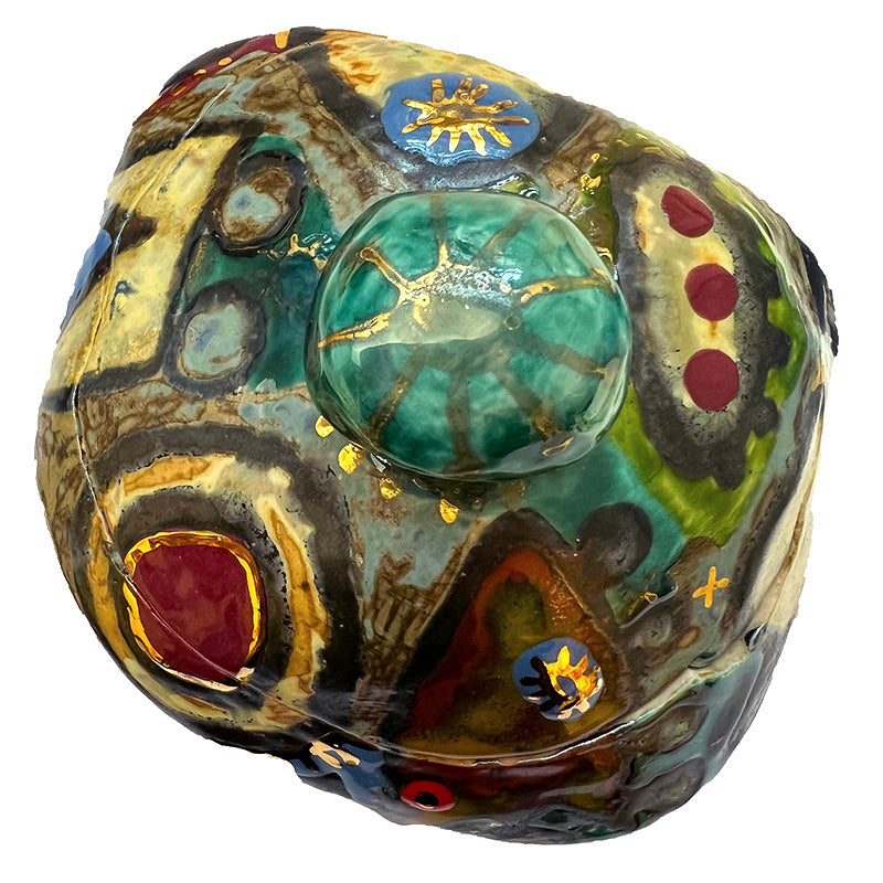 Abstract Multicolor Ceramic Box