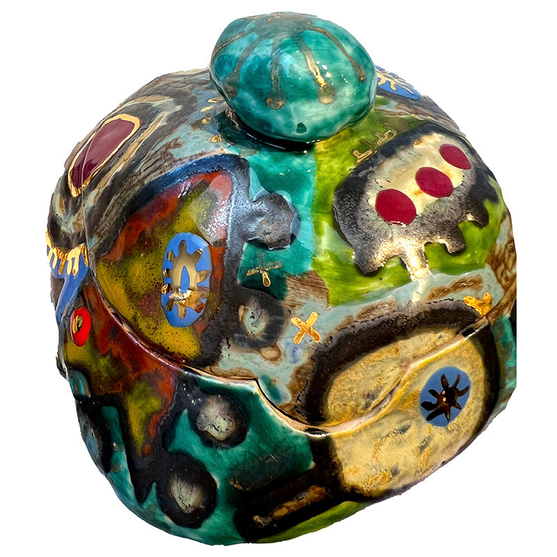 Abstract Multicolor Ceramic Box