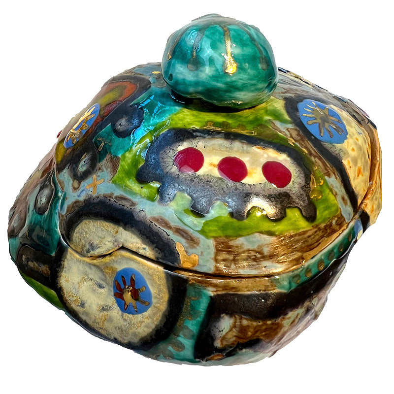 Abstract Multicolor Ceramic Box