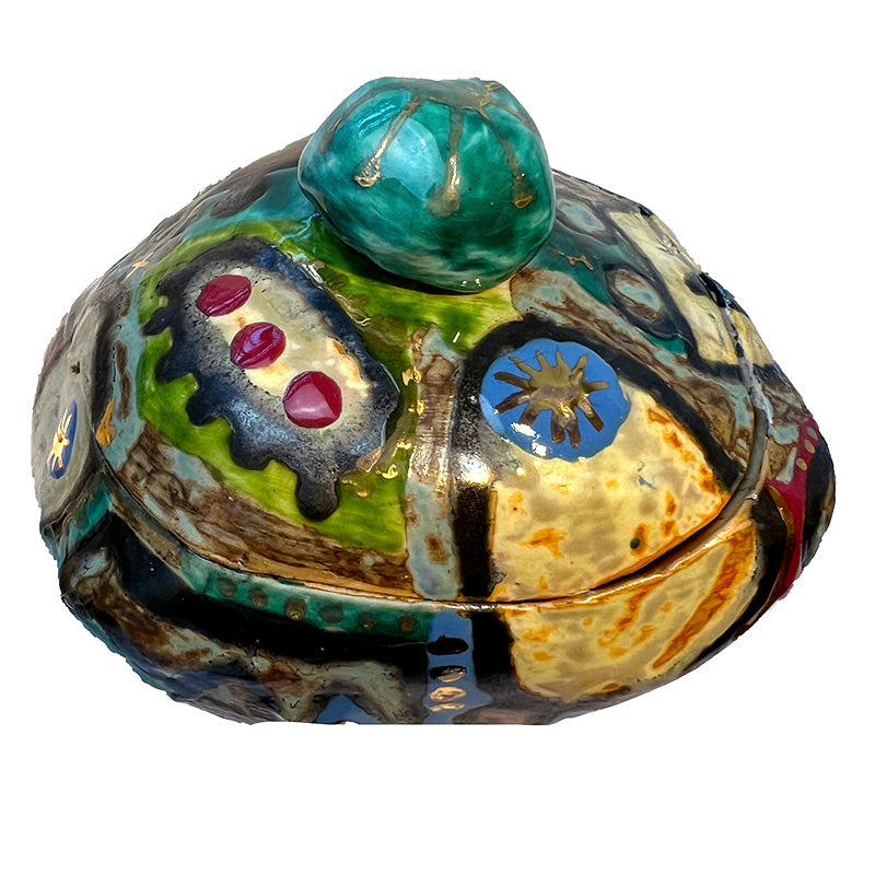 Abstract Multicolor Ceramic Box